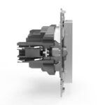 Розетка 1-м СП Pixel 16А IP20 с заземл. защ. шторки механизм алюм. TOKOV ELECTRIC TKE-PX-R1ZSF-C03 — изображение 3