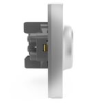 Розетка 2-м СП Pixel 16А IP20 с заземл. защ. шторки в сборе алюм. TOKOV ELECTRIC TKE-PX-R2FZSF-C03 — изображение 3