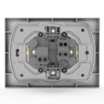 Розетка 2-м СП Pixel 16А IP20 с заземл. защ. шторки в сборе алюм. TOKOV ELECTRIC TKE-PX-R2FZSF-C03 — изображение 2