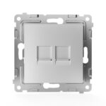 Розетка компьютерная 2-м СП Pixel RJ45 кат.5E механизм алюм. TOKOV ELECTRIC TKE-PX-RC2-C03 — изображение 4