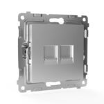 Розетка компьютерная 2-м СП Pixel RJ45 кат.5E механизм алюм. TOKOV ELECTRIC TKE-PX-RC2-C03 — изображение 5