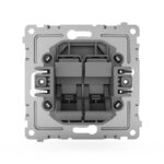 Розетка компьютерная 2-м СП Pixel RJ45 кат.5E механизм алюм. TOKOV ELECTRIC TKE-PX-RC2-C03 — изображение 2