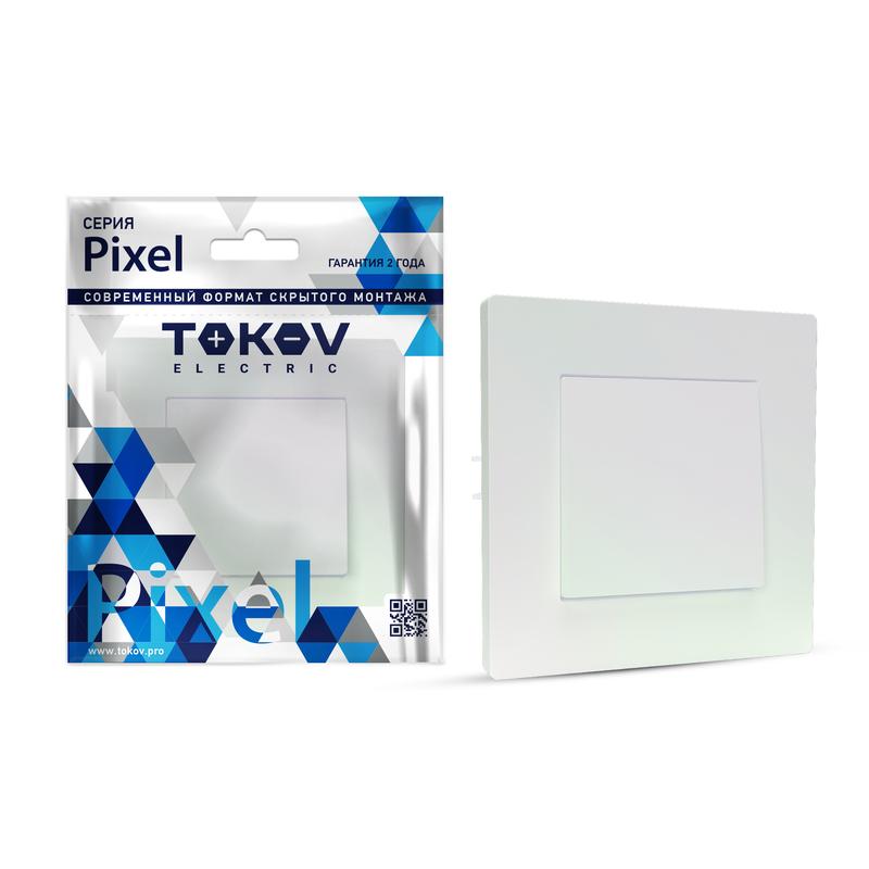 1792284.jpg Выключатель 1-кл. СП Pixel 10А IP20 в сборе перламутр. TOKOV ELECTRIC TKE-PX-V1F-C04 — изображение 1