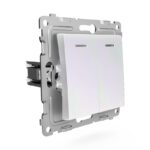 Выключатель 2-кл. СП Pixel 10А IP20 с индикатором механизм перламутр. TOKOV ELECTRIC TKE-PX-V2I-C04 — изображение 5