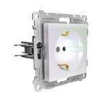 Розетка 1-м СП Pixel 16А IP20 с заземл. механизм перламутр. TOKOV ELECTRIC TKE-PX-R1Z-C04 — изображение 2