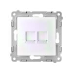 Розетка компьютерная 2-м СП Pixel RJ45 кат.5E механизм перламутр. TOKOV ELECTRIC TKE-PX-RC2-C04 — изображение 4