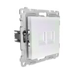 Розетка компьютерная 2-м СП Pixel RJ45 кат.5E механизм перламутр. TOKOV ELECTRIC TKE-PX-RC2-C04 — изображение 5