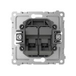 Розетка компьютерная 2-м СП Pixel RJ45 кат.5E механизм перламутр. TOKOV ELECTRIC TKE-PX-RC2-C04 — изображение 2