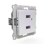 Розетка 2-м USB СП Pixel тип A+A 5В 1х2.1А 2х1.05А механизм перламутр. TOKOV ELECTRIC TKE-PX-2USB-C04 — изображение 5