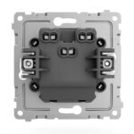 Переключатель проходной 2-кл. СП Pixel 10А IP20 механизм карбон TOKOV ELECTRIC TKE-PX-P2-C14 — изображение 2
