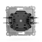 Розетка 1-м СП Pixel 16А IP20 без заземл. механизм карбон TOKOV ELECTRIC TKE-PX-R1-C14 — изображение 2
