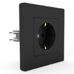 Розетка 1-м СП Pixel 16А IP20 с заземл. защ. шторки в сборе карбон TOKOV ELECTRIC TKE-PX-R1FZSF-C14 — изображение 5