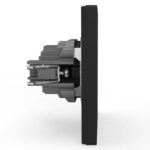 Розетка 1-м СП Pixel 16А IP20 с заземл. защ. шторки в сборе карбон TOKOV ELECTRIC TKE-PX-R1FZSF-C14 — изображение 3