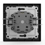 Розетка 1-м СП Pixel 16А IP20 с заземл. защ. шторки в сборе карбон TOKOV ELECTRIC TKE-PX-R1FZSF-C14 — изображение 2