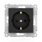 Розетка 1-м СП Pixel 16А IP20 с заземл. защ. шторки механизм карбон TOKOV ELECTRIC TKE-PX-R1ZSF-C14 — изображение 4