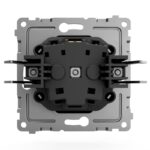 Розетка 1-м СП Pixel 16А IP20 с заземл. защ. шторки механизм карбон TOKOV ELECTRIC TKE-PX-R1ZSF-C14 — изображение 2