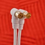 Шнур TV Plug - TV Jack 1.5м угловой бел. Rexant 18-0022 — изображение 4