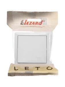 Выключатель 1-кл. ОП LETO бел. LEZARD 752-0200-100 — изображение 3