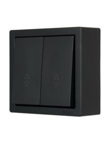 Выключатель проходной 2-кл. ОП LETO черн. бархат LEZARD 752-4200-106 — изображение 2