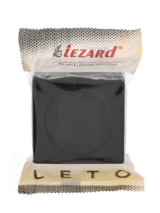 Розетка 1-м ОП LETO с заземл. с крышкой LETO ПБТ черн. бархат LEZARD 752-4200-123B — изображение 5