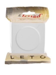 Розетка 1-м ОП LETO с заземл. с крышкой LETO ПБТ бел. LEZARD 752-0200-123B — изображение 5