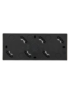 Розетка 3-м ОП LETO с заземл. закрытый корпус ПБТ черн. бархат LEZARD 752-4200-127BUP — изображение 3