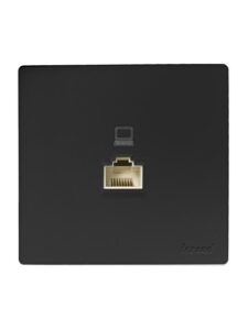 Розетка компьютерная.1-м ОП RJ45 LETO черн. бархат LEZARD 752-4200-139 — изображение 3
