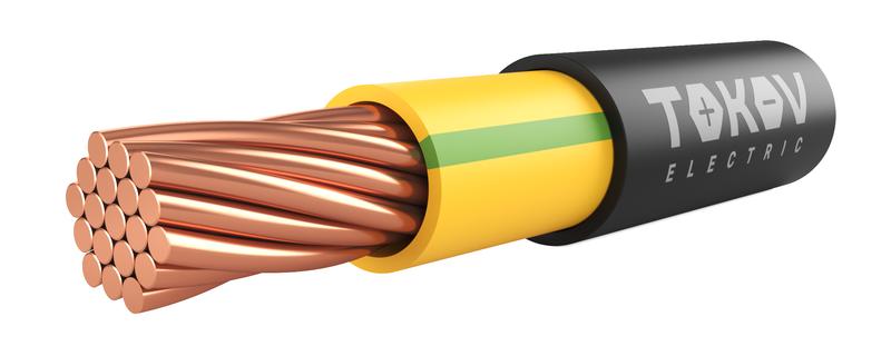 1834920.jpg Кабель TOKOV ELECTRIC ВВГнг(А)-LS 1х95 МК (PE) 1кВ Ж/З (м) 000015914 — изображение 1