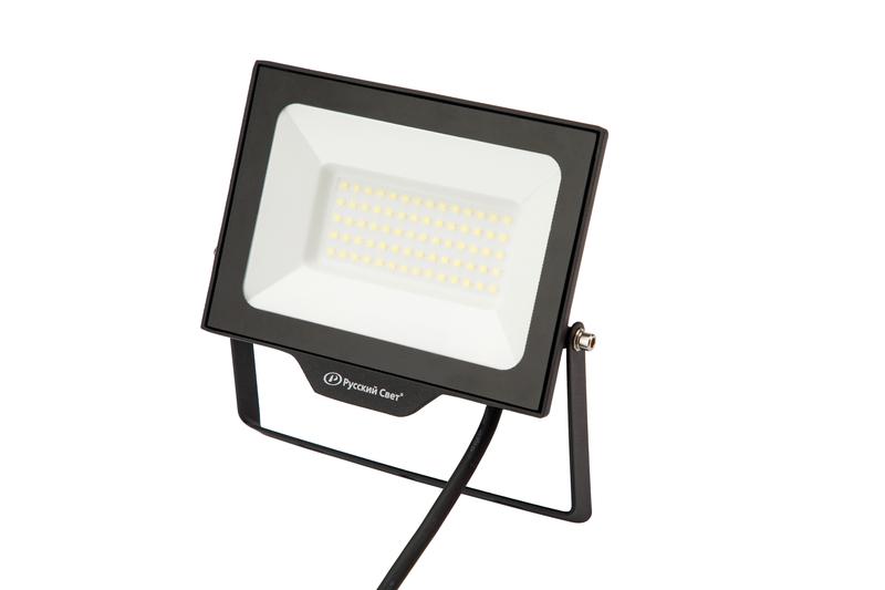 1837273.jpg Прожектор светодиодный СДО FL 10 C 50W VW 865 BK CL 192х148х28мм 50Вт 6500К IP65 уличный черн. Русский Свет 15081023055 — изображение 1