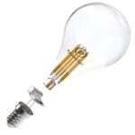 Лампа светодиодная филаментная RS F P45 E14 7W 220-240V 2700К 7Вт 810лм Ra 90 шар Русский Свет 15011245089 — изображение 2