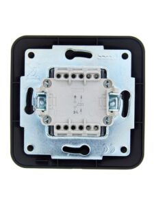 Кнопка звонка 1-кл.СП ASTI 10А IP20 в сборе черн. бархат LEZARD 7081-4242-103 — изображение 4