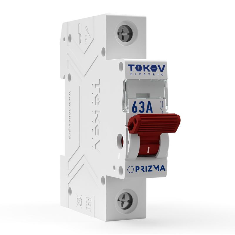 1848456.jpg Выключатель нагрузки модульный 1п 63А PRIZMA TOKOV ELECTRIC TKE-PZ60-MDSI-1-63 — изображение 1