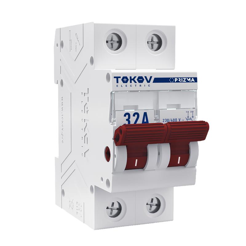 1848460.jpg Выключатель нагрузки модульный 2п 32А PRIZMA TOKOV ELECTRIC TKE-PZ60-MDSI-2-32 — изображение 1