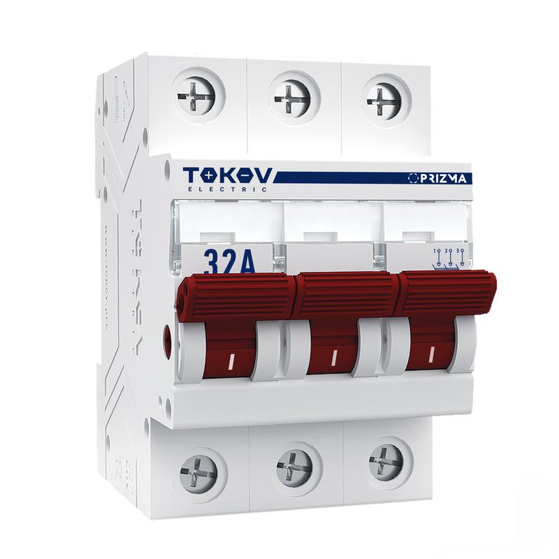 1848465.jpg Выключатель нагрузки модульный 3п 32А PRIZMA TOKOV ELECTRIC TKE-PZ60-MDSI-3-32 — изображение 1