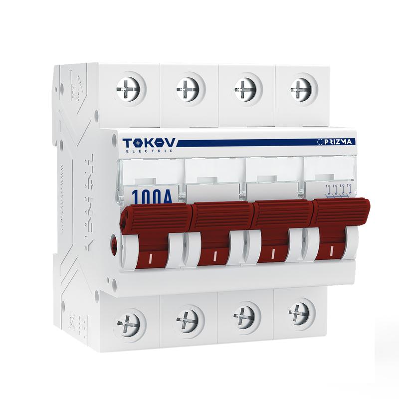 1848471.jpg Выключатель нагрузки модульный 4п 100А PRIZMA TOKOV ELECTRIC TKE-PZ60-MDSI-4-100 — изображение 1