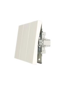 Выключатель 3-кл. 1п СП ZIMA 10А IP20 безвинтов. зажим механизм сл. кость LEZARD 704-9088-109QC — изображение 3
