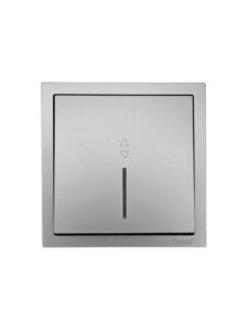 Выключатель проходной 1-кл. 1п СП ZIMA 10А IP20 с индикацией безвинтов. зажим механизм сер. матов. LEZARD 704-7488-114QC — изображение 2