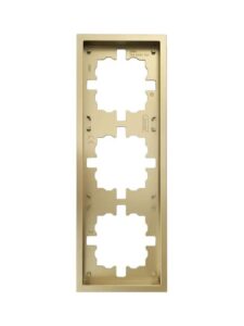 Рамка 3-мест. горизонт. ZIMA зол. LEZARD 704-3600-148