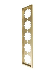 Рамка 5-мест. горизонт. ZIMA зол. LEZARD 704-3600-150 — изображение 2