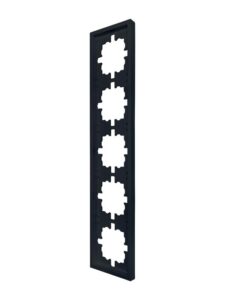 Рамка 5-мест. горизонт. ZIMA черн. бархат LEZARD 704-4200-150 — изображение 4