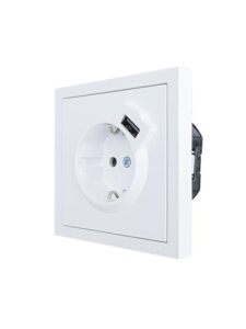 Розетка 1-м ZIMA IP20 + USB с заземл. механизм бел. LEZARD 704-0288-181 — изображение 5