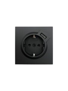 Розетка 1-м СП ZIMA IP20 + USB с заземл. механизм черн. бархат LEZARD 704-4288-181 — изображение 7