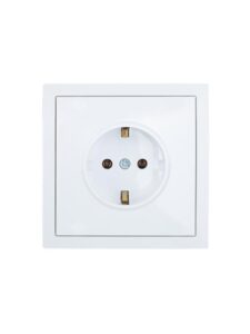 Розетка 1-м СП ZIMA IP20 с заземл. безвинтов. зажим ПБТ механизм бел. LEZARD 704-0288-122BQC
