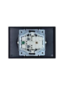 Розетка 2-мест. б/з СП ZIMA IP20 16А ПБТ безвинт. зажим черн. бархат LEZARD 704-4200-128BQC — изображение 2