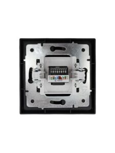 Розетка компьютерная 1-м СП ZIMA IP20 механизм черн. бархат LEZARD 704-4288-140 — изображение 2