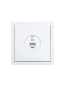 Розетка компьютерная 1-м СП ZIMA IP20 механизм бел. LEZARD 704-0288-140