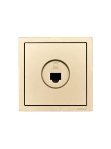 Розетка компьютерная 1-м СП ZIMA IP20 механизм зол. LEZARD 704-3688-140 — изображение 2