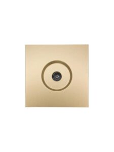 Розетка телевизионная оконечная TV 1вых. СП ZIMA IP20 механизм зол. LEZARD 704-3688-130