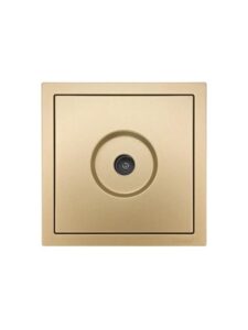 Розетка телевизионная оконечная TV 1вых. СП ZIMA IP20 механизм зол. LEZARD 704-3688-130 — изображение 2
