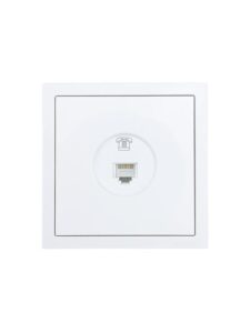 Розетка телефонная СП ZIMA IP20 евро стандарт механизм бел. LEZARD 704-0288-137